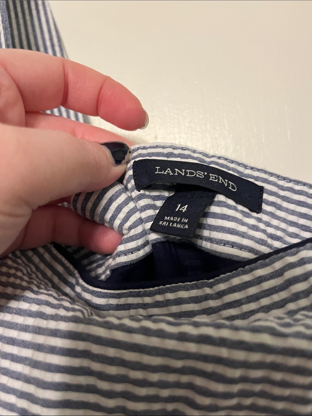 Lands End Seersucker sun dress - Picture 5 of 6